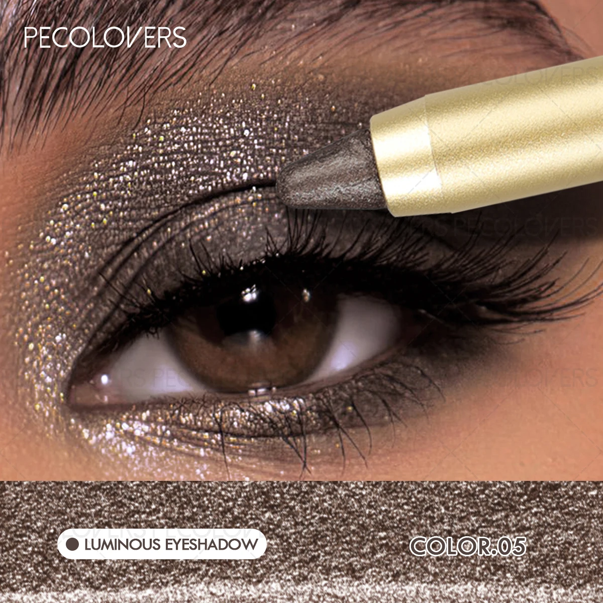 1PC Langdurig houdende groene oogschaduwpotlood - Shimmer, veegvaste eyeliner & highlighter stick - Romige, gemakkelijk aan te brengen formule