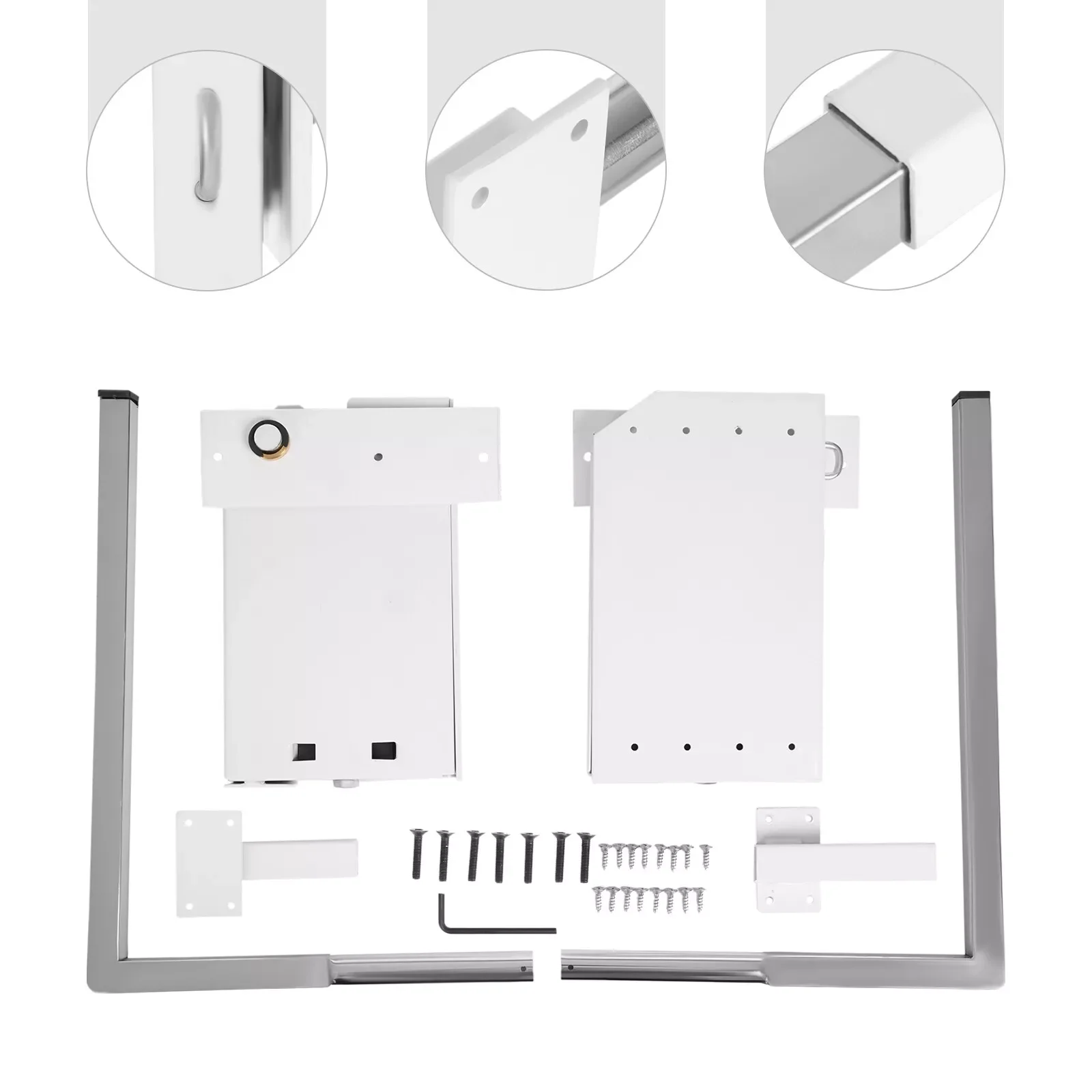 Murphy Wall Bed Springs Hinges Mechanism Hardware Kit / Queen Size Vertical