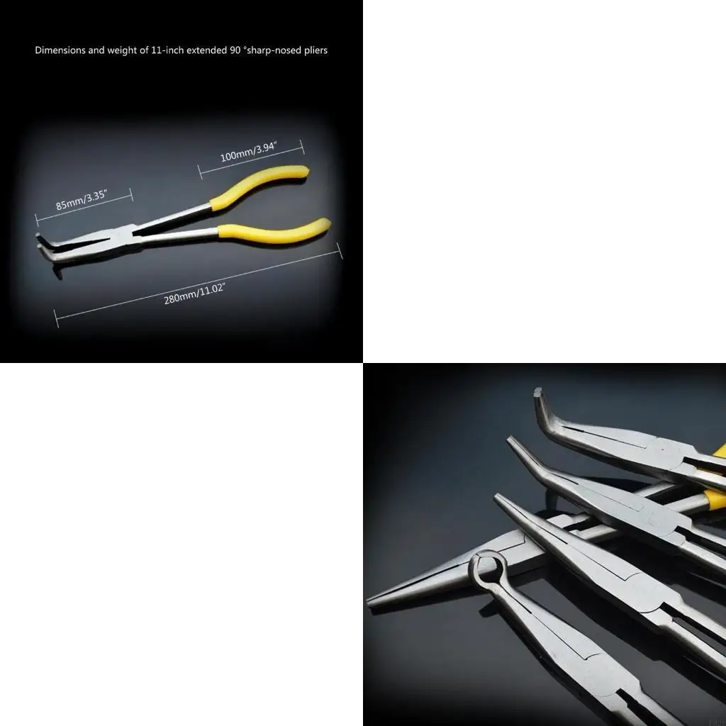 

P82E 5PCS CAR WIRE Снятие Pliers Длинное носовое кабельное снятие