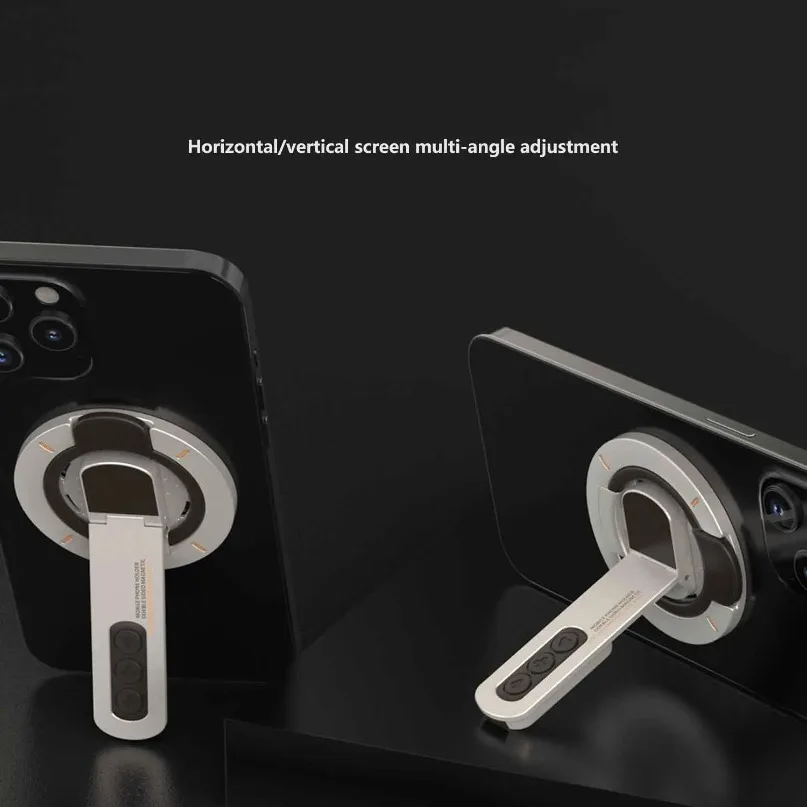 Soporte magnético para anillo de dedo, soporte magnético de doble cara para teléfono Magsafe iPhone 17 16 15 14 13 12 Pro Max