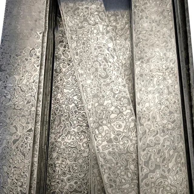 Wzór chmurki Damascus Steel Blanks Bar ręcznie robiony nóż Making Metal surowiec do części narzędzie do majsterkowania 200x30x3mm