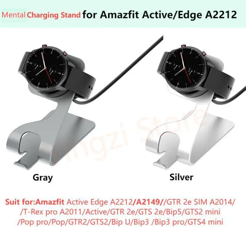 Mental Charger Stand for Amazfit Active Edge A2212  Bip5 GTS4 mini GTR2 Watch Charger Charing Holder for GTS2 for bip3 GTS2 mini