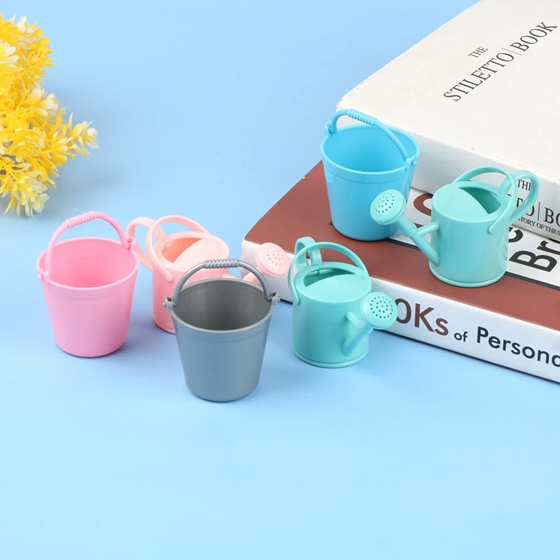 1Set Poppenhuis Miniatuur Emmer Gieter Model Plant Gieter Tuin Decor Speelgoed