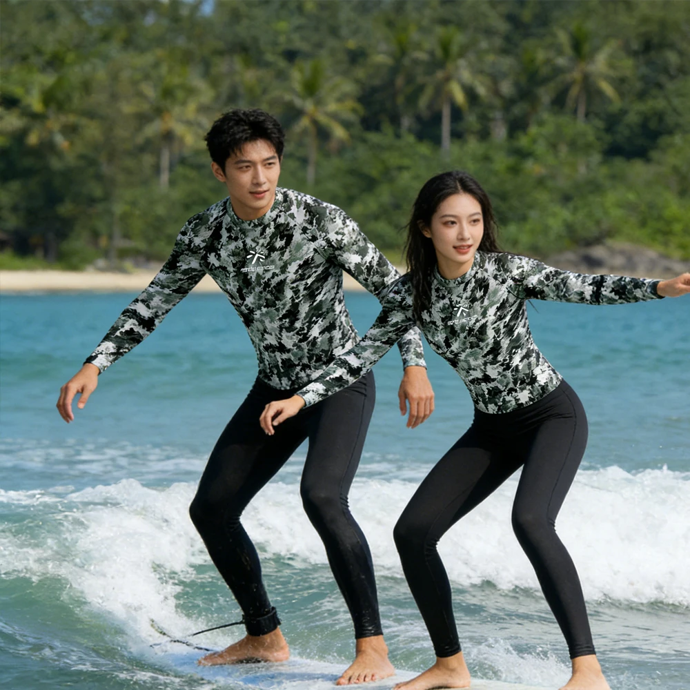 

Rash Guard Long Sleeve Men's and Women's UPF50+ Luxury Surfing Shirt Sailing Top Wear Clothing for Water Sport Fishing Touring