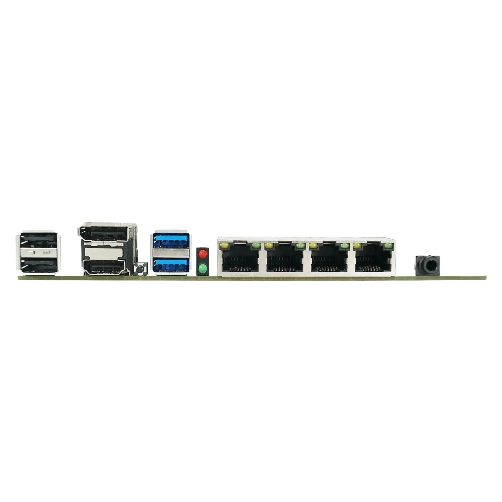 Router lembut Intel N100 Mini ITX Mainboard 6-Bay NAS, 6 * SATA3.0 4 * i226 Lan 1 * PCIE X1 1 * DDR5 2.5G Firewall