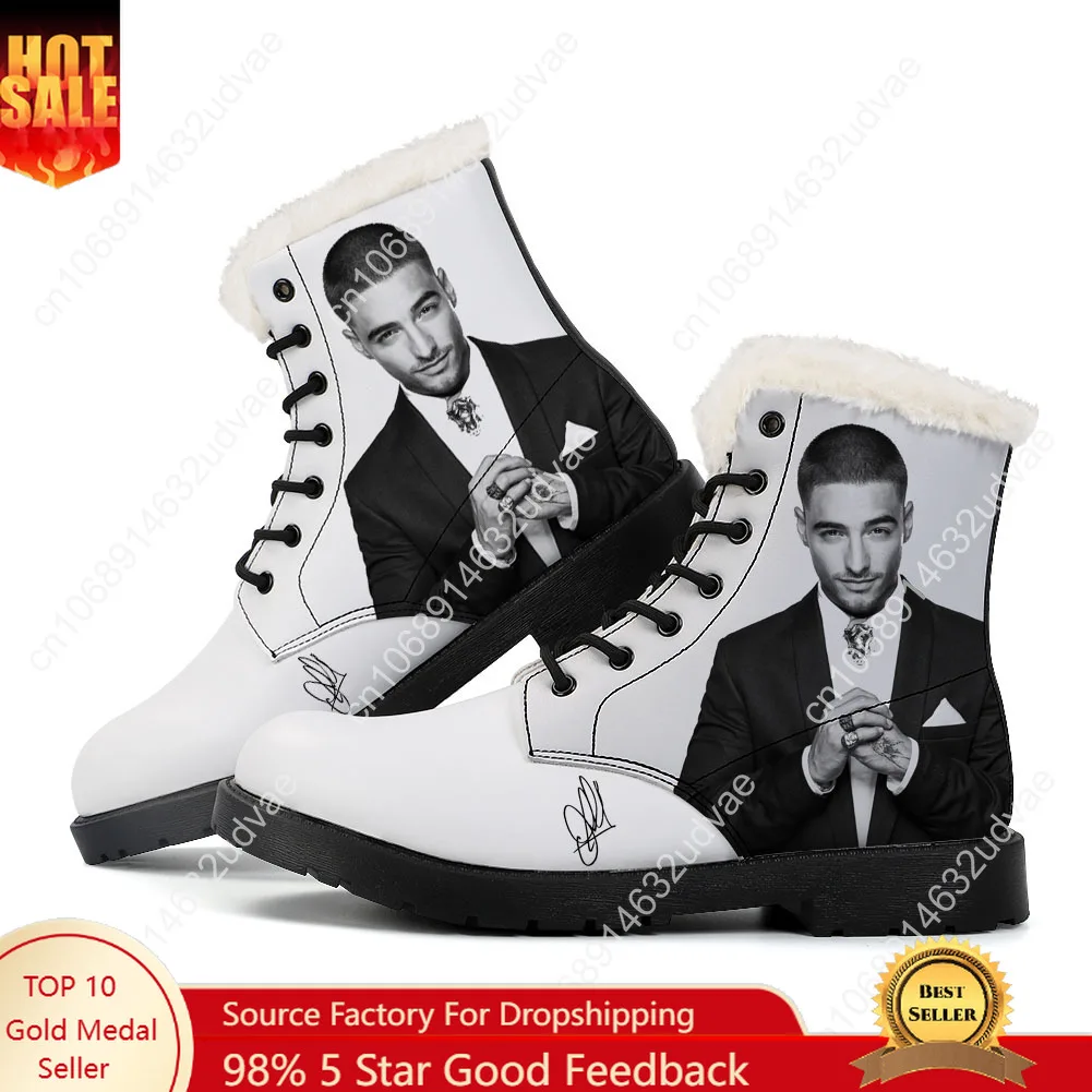 

Maluma Plush Boots Mens Womens Teenager Shoes Casual Boot Outdoor Light High Quality Couple Print on Demand Customize Shoe
