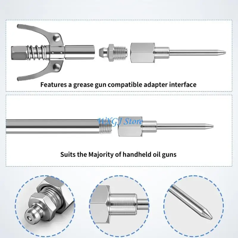 Picture 6: 37JE Greases Needle Attachment Set Lubricating Grease Sprayer Injector Needle Nozzle