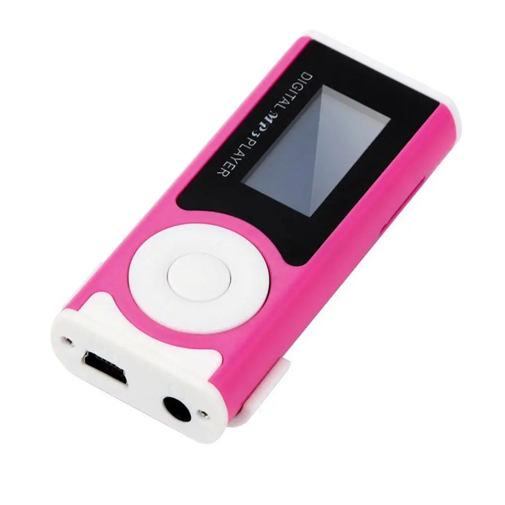 Digital Music MP3 Player Mini USB OLED Screen MP3 Support 16/32GB Micro SD TF Card Light Clip Design Flashlight