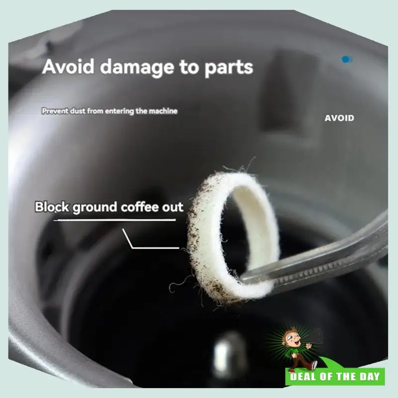 غسالة اللباد للتسليم خلال 24 ساعة لنماذج مطحنة ماكينة الإسبريسو Breville BES870، BES878، BES880 رقم SP0001575، حلقة الصوف Acc