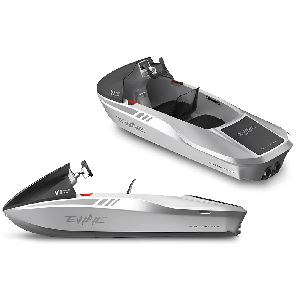 Barco eléctrico de pesca a control remoto, pequeño miniyate hecho en China, barco catamarán, Karting, Jet Ski, Motor eléctrico