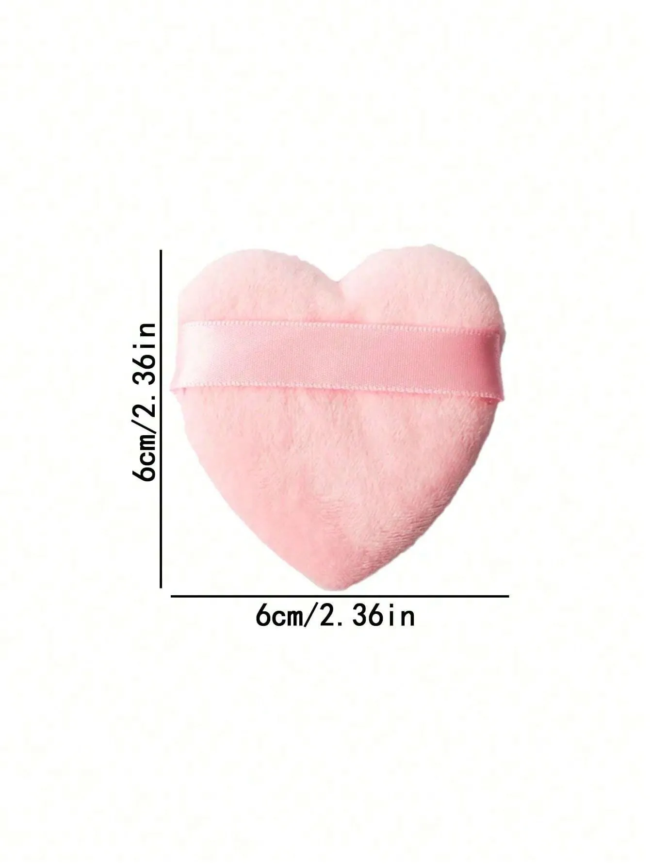 8 pieces Heart-shaped velvet love puff, designed for contouring, eyes and eye area for fine powder application.