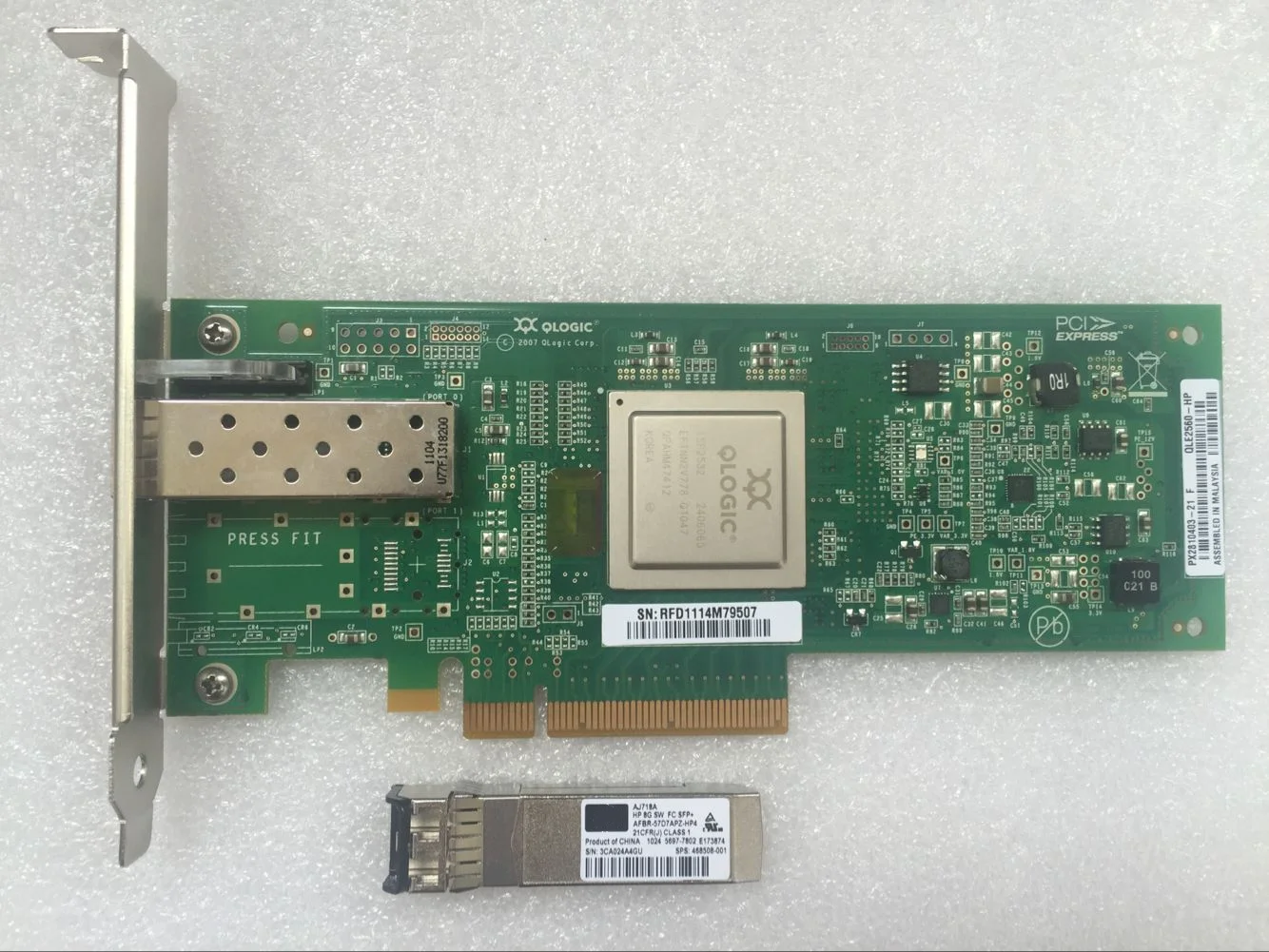 StorageWorks AK344-63002 8GB PCIe Fibre Channel Host Bus Adapter with module