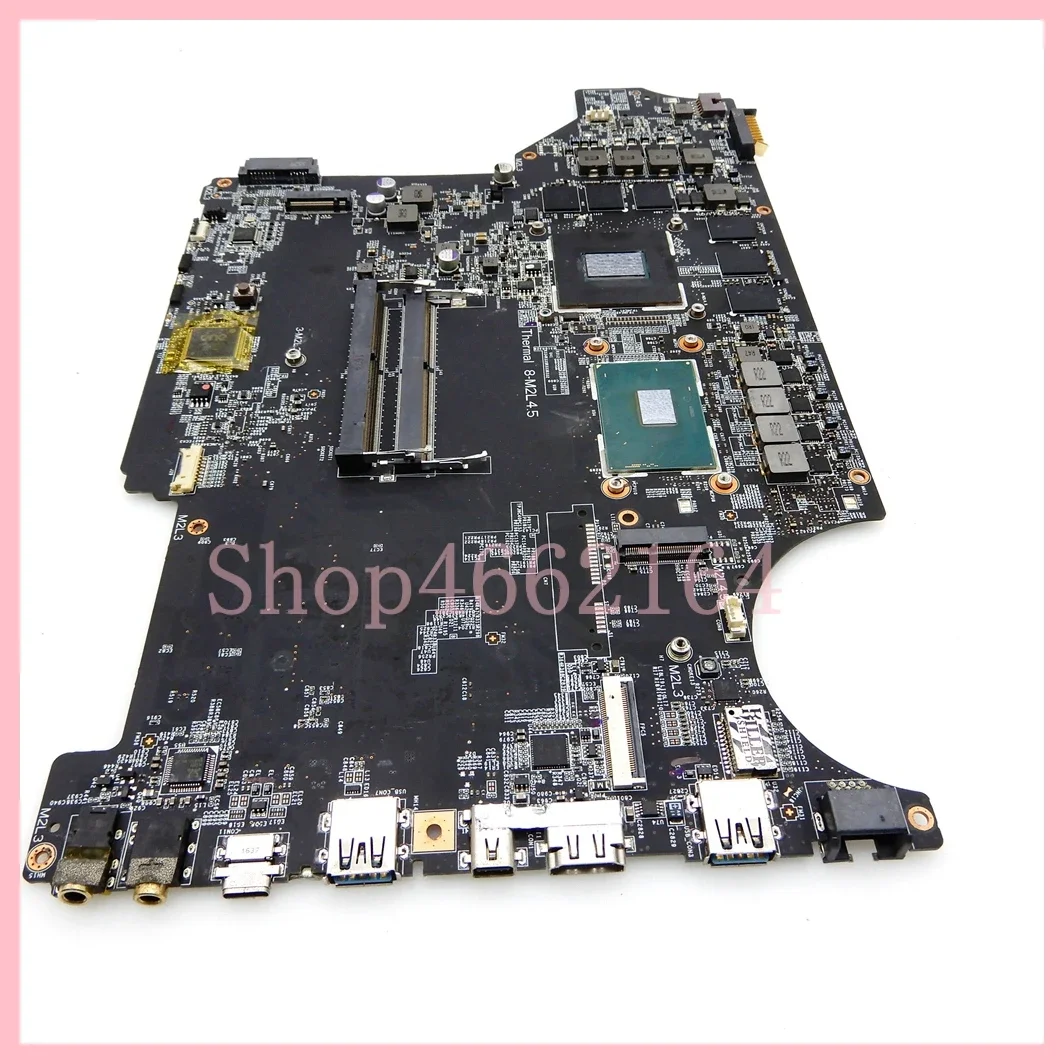 Imagem -04 - Laptop Motherboard para Msi Ms16jb1 I76700hq Cpu Gtx1060-v3g Gpu Gp62mvr-6rf Ge72vr7rf Motherboard