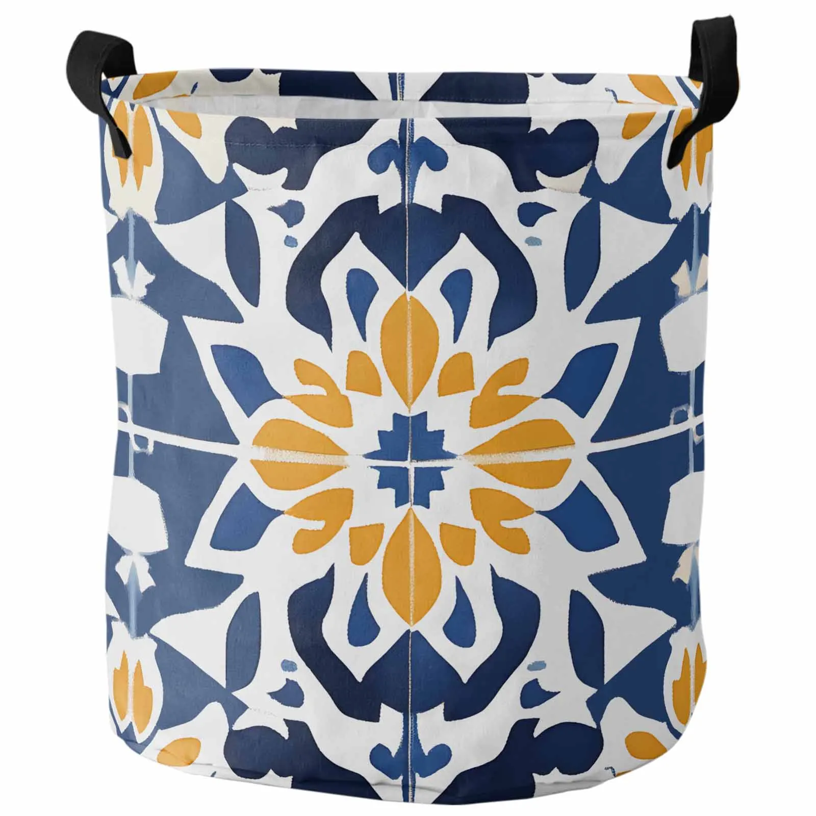 

Retro Morocco Gorgeous Decoration Pattern Dirty Laundry Basket Foldable Waterproof Clothing Children Toy Storage Basket