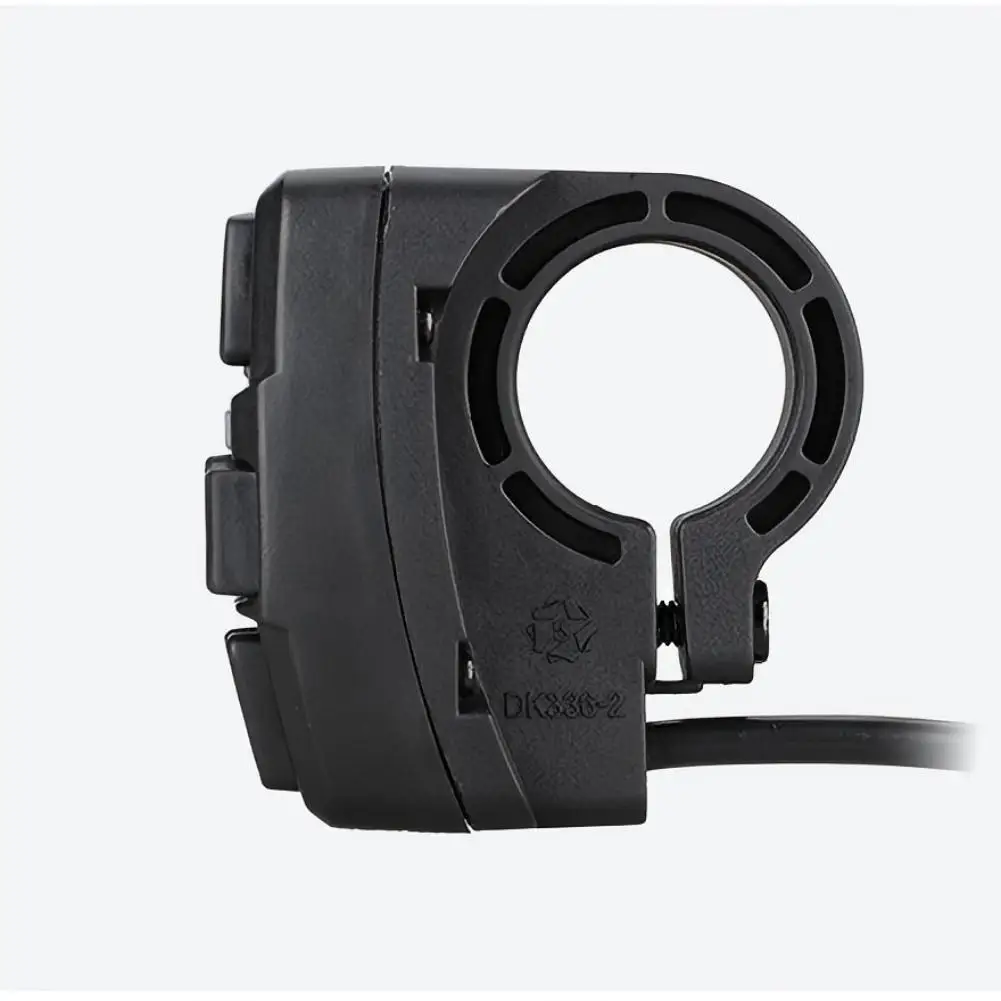 

Three-in-one Electric Car Lithium Battery Car Modified Accessories Headlight Turn Signal Switch Button Plastic Black