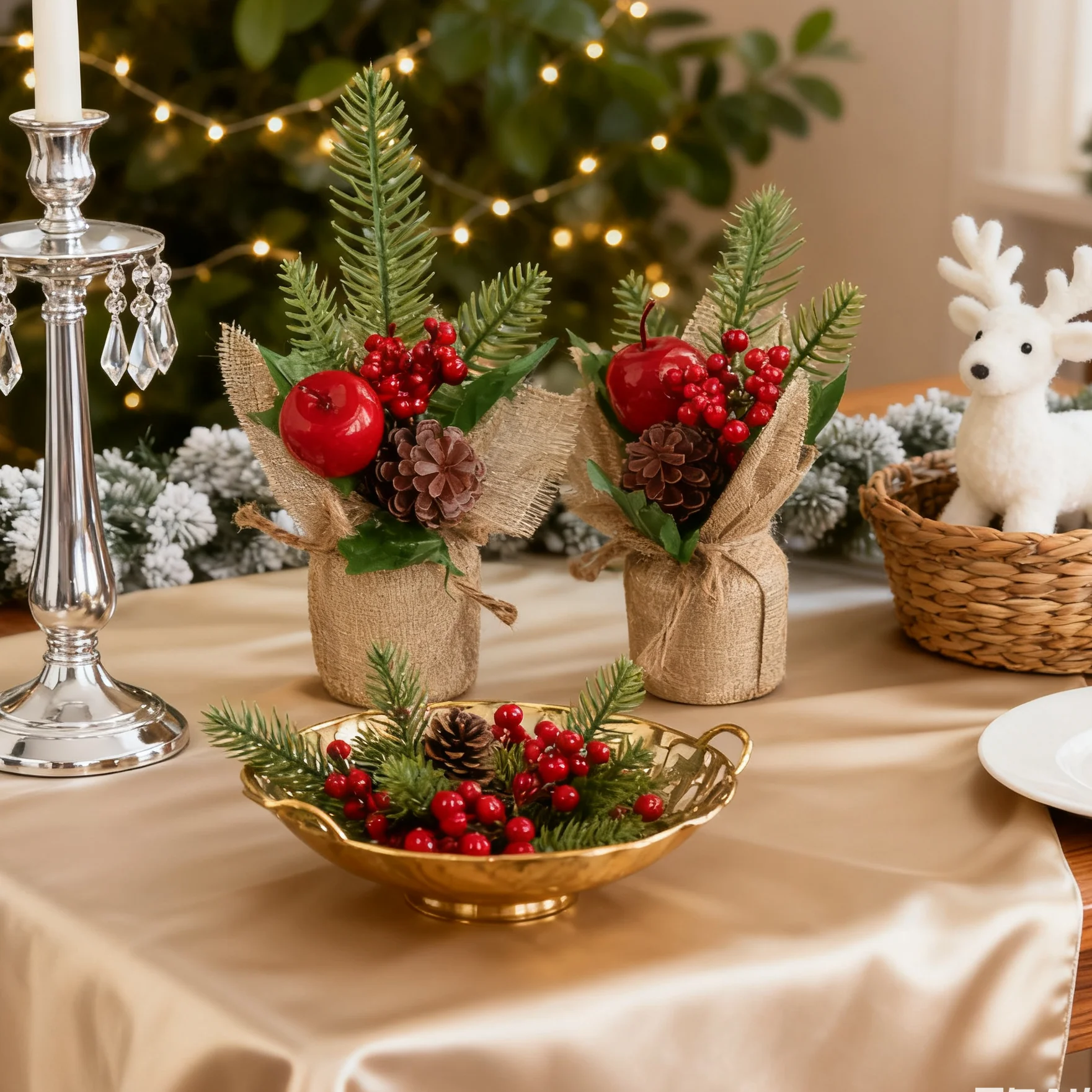 4 Stück Künstliche Pflanzen Blumen Bestseller Heimdekoration Festival Outdoor Garten Hochzeitsdekoration Halloween Weihnachtsbaum Kranz DIY Geschenke – Detail 6