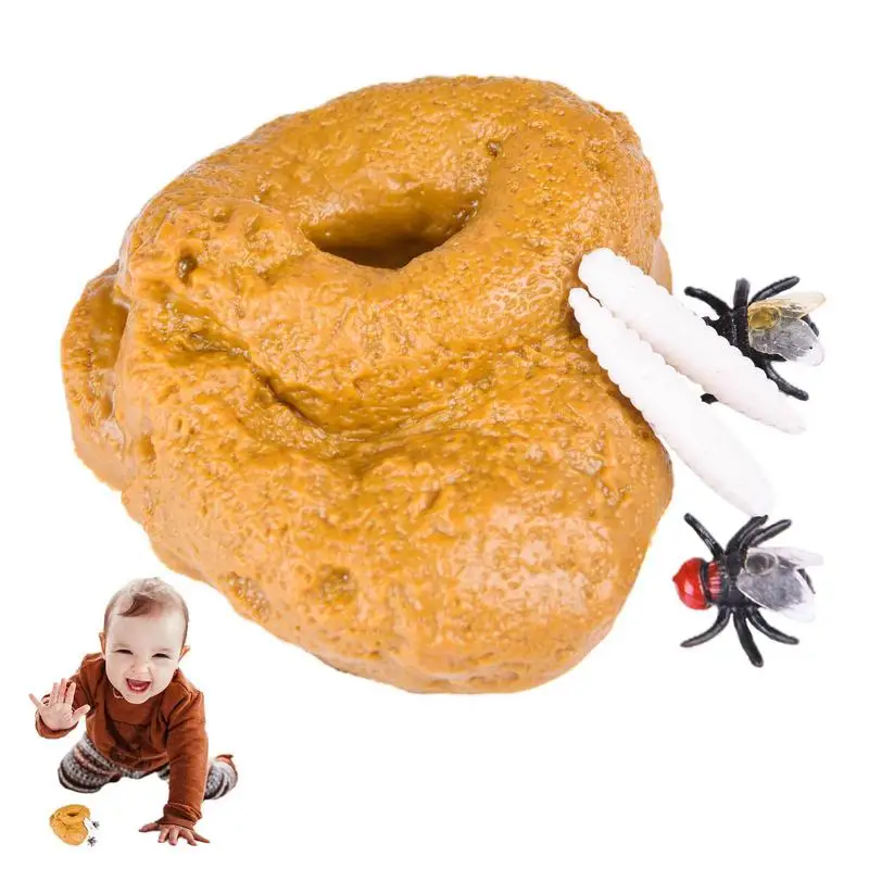 

Toy Poop Prank Tricky Poo Turd With Flies And Maggots Prank Props For Halloween April FoolsDay Prank Party Gross Party Gag Gift