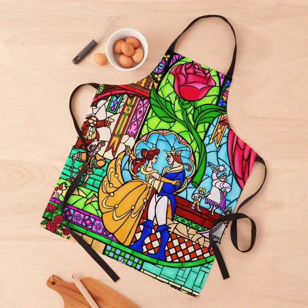 

Patterns of the Stained Glass Window Apron Kitchen Supplies Idea Goods chef costume custom women's kitchen Kitchen For Man Apron