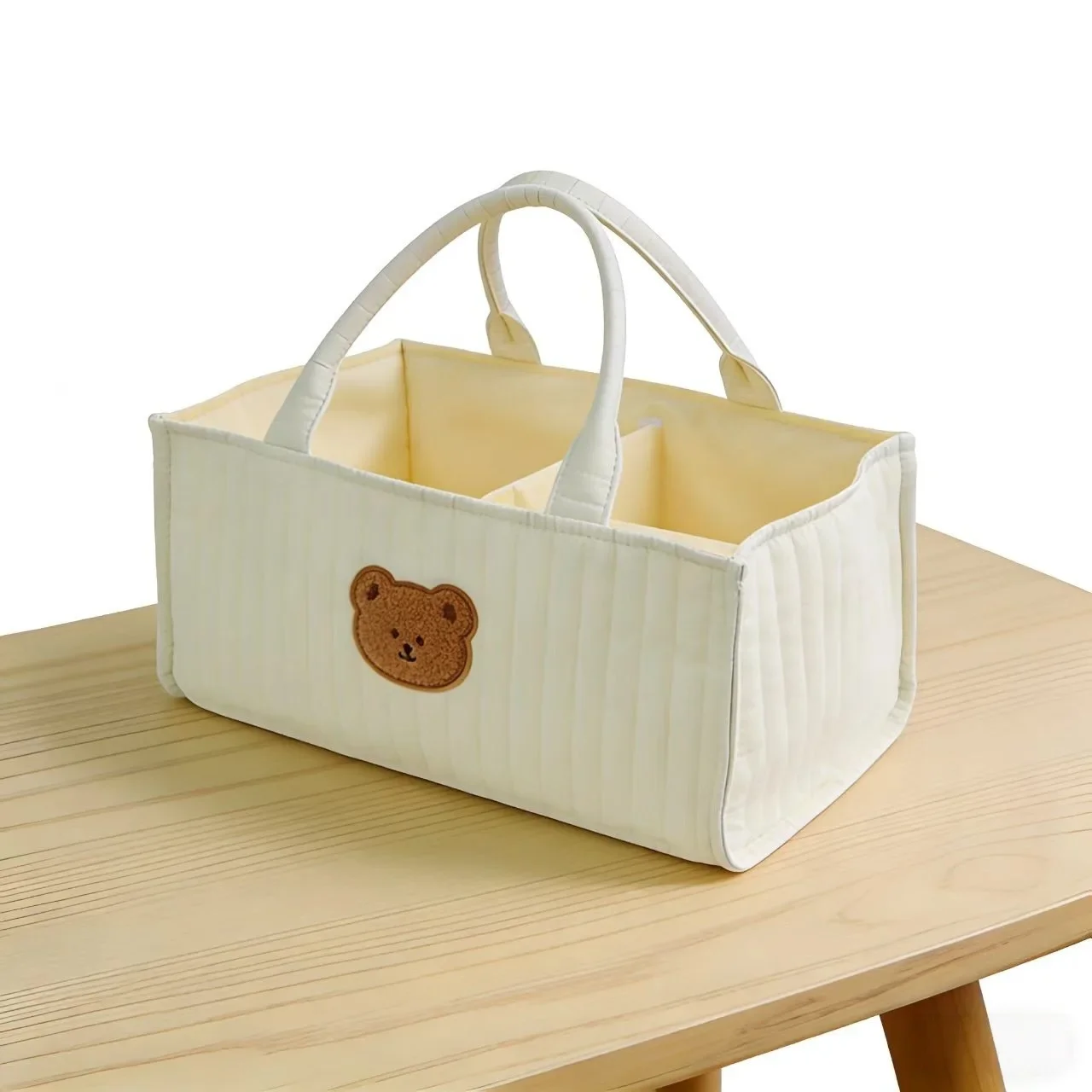 New Cute Bear Travel Portable Mommy Bag Diaper Bag Feeding Bottle Storage Handbag Multifunctional Baby Products Organizer Basket