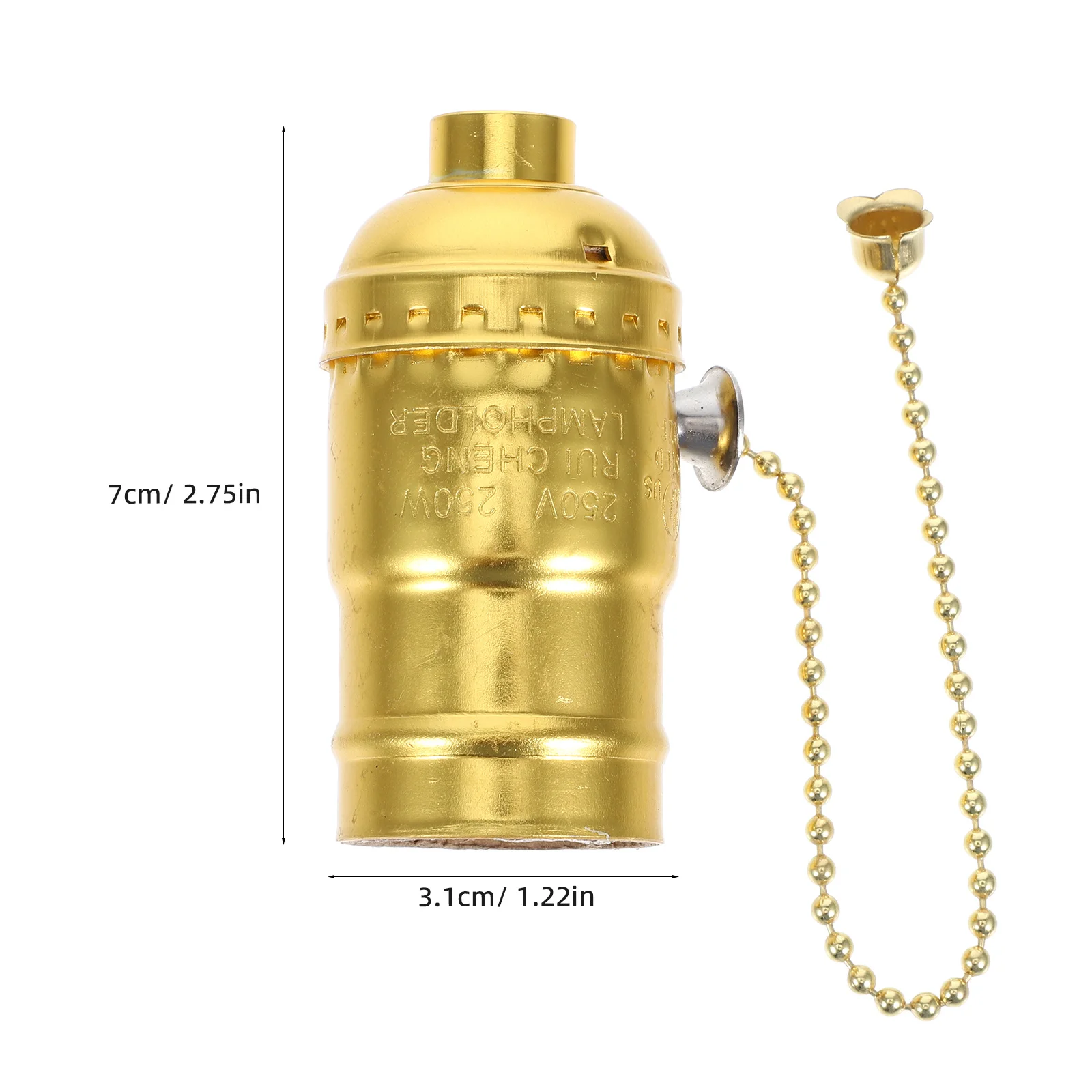 خمر E26 سحب سلسلة ضوء لمبة المقبس المسمار في حامل مصباح الرجعية نمط قاعدة مصابيح الحبل لغرفة المعيشة غرفة نوم مكتب #6