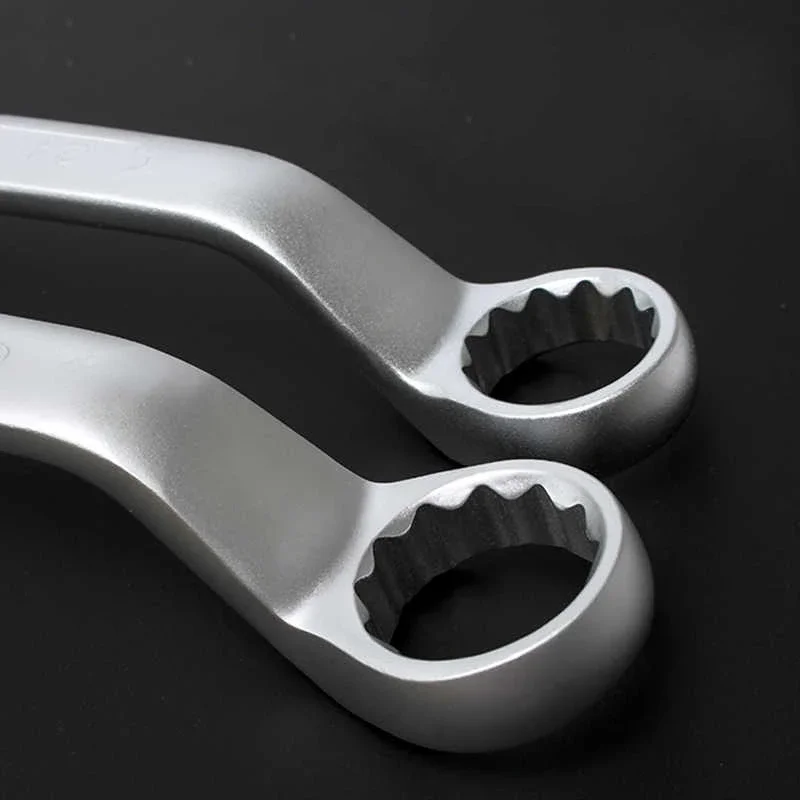 1-4pcs Non-Slip Double-ended Spanner Carbon Steel Multifunctional Metric 6-32mm Offset Ring Double Head Box End Wrench Tools