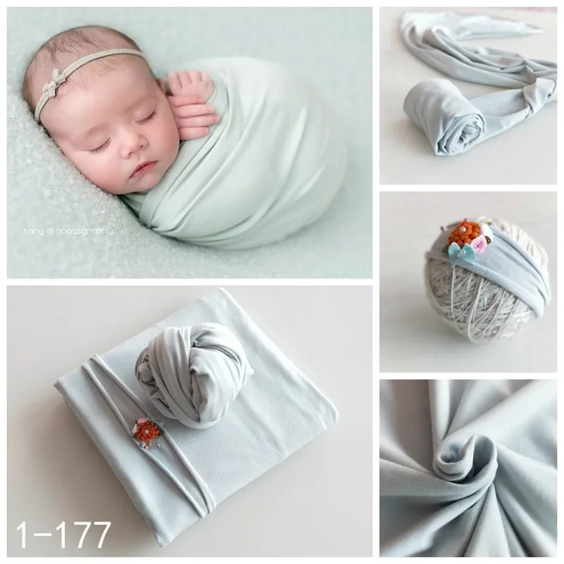 Newborn Photography Outfit 2024 New Baby 3Pcs Set Newborn Photography Props Baby Girl Boy Cap Elastic Costume Outfits Newborn