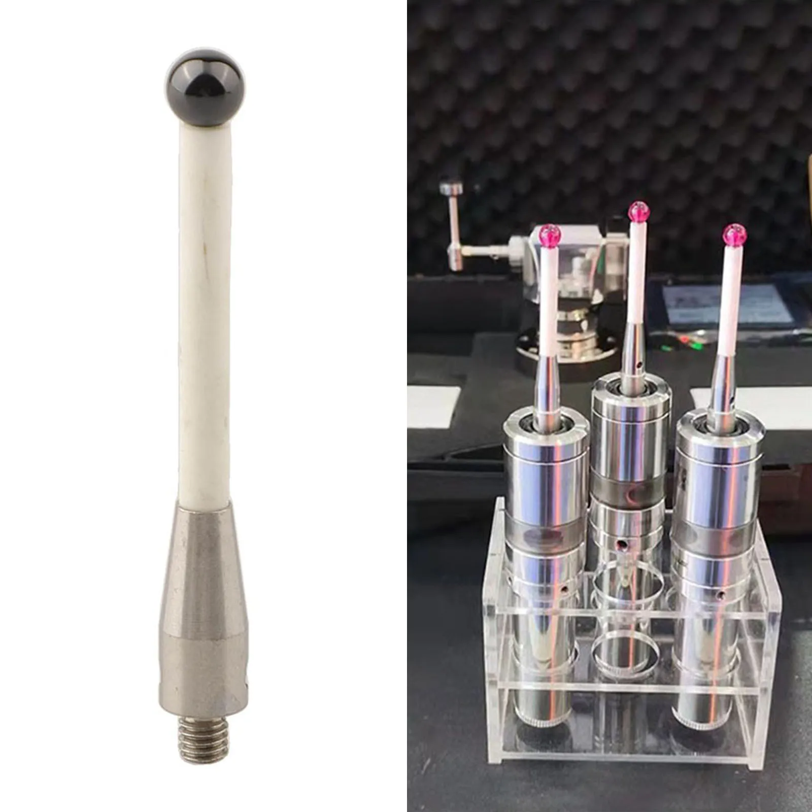 For 3D LED Acoustic and Optical Edge Finder MMP25 with 0 001mm Repeatability and Power Supply 14250 Lithium Battery 3 6V