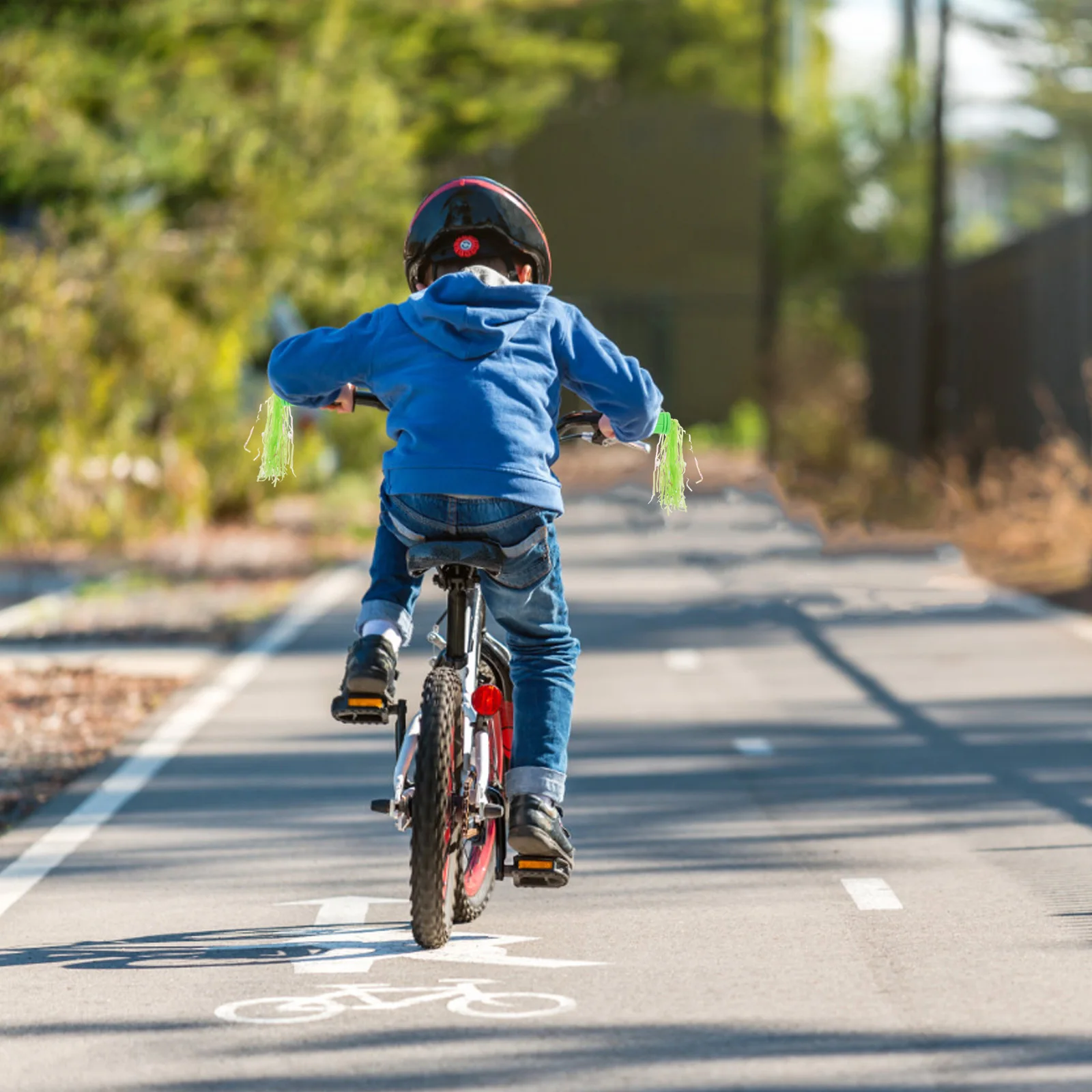 

Bicycle Basket Set Bicycles Front Kids Riding Boys Scooter Children Bike Streamers or Handlebar Student Accessories