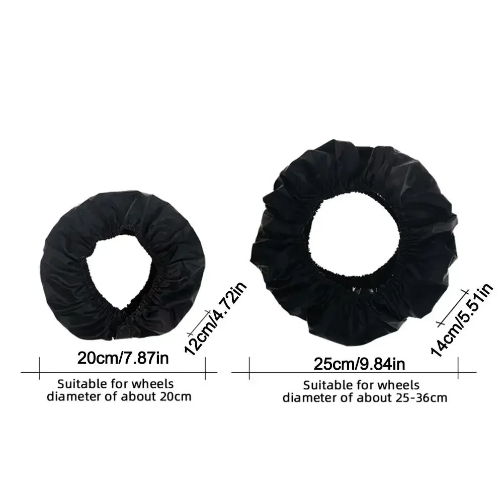 Dustproof Stroller Wheel Covers Waterproof Anti-Dirty Infant Stroller Wheel Sleeve Case Oxford Cloth Stroller Tire Cover