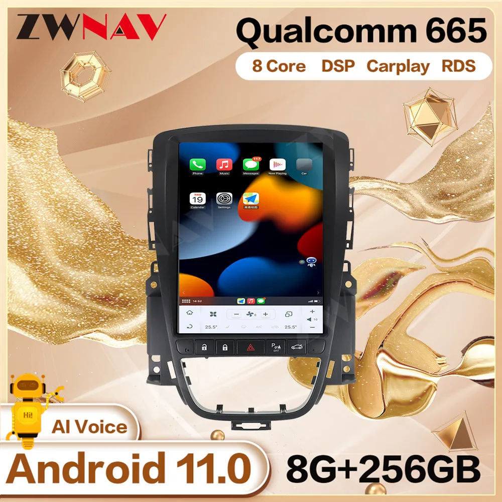 

Автомобильный радиоприемник для Opel Vauxhall Holden Astra J 2010 2011 2012 Carplay Android вертикальный экран Автомобильный 2 Din мультимедийный автомобильный GPS