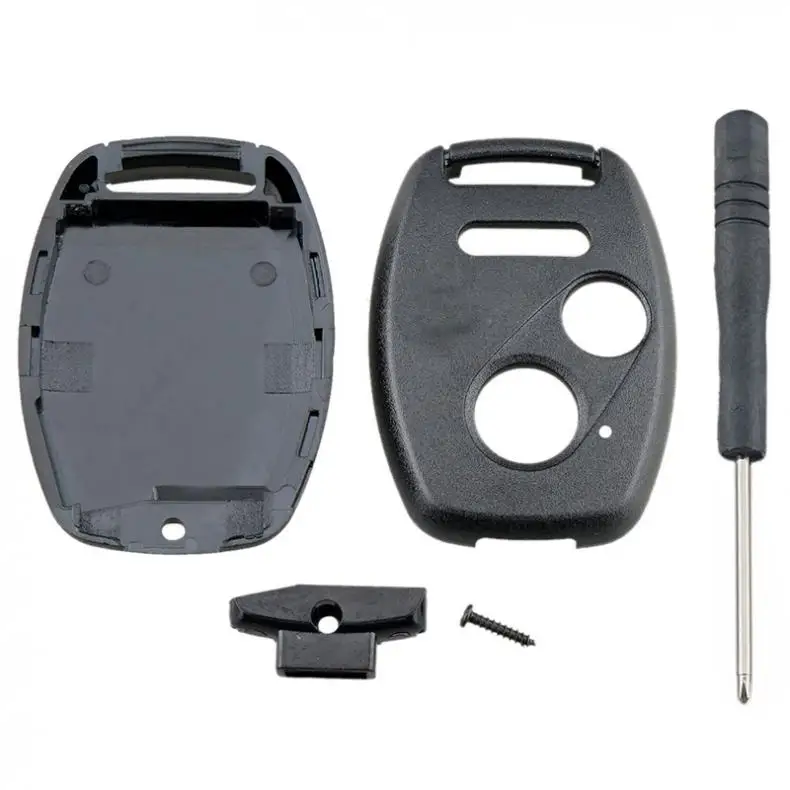 2+1 Buttons Car Remote Key Shell Fob Case Fit for Honda Crosstour Accord Civic Odyssey CR-V CR-Z Key Case Cover with Screwdriver