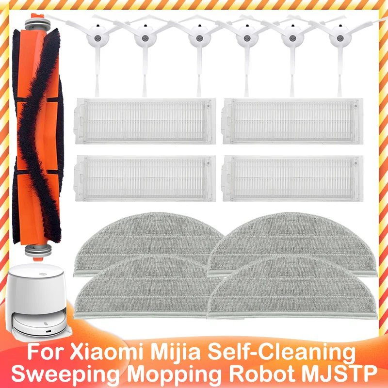 Spare Parts For Xiaomi Mijia Self-Cleaning  Sweeping Mopping Robot MJSTP Main Side Brush Hepa Filter Mop Rag Cloth Accessories