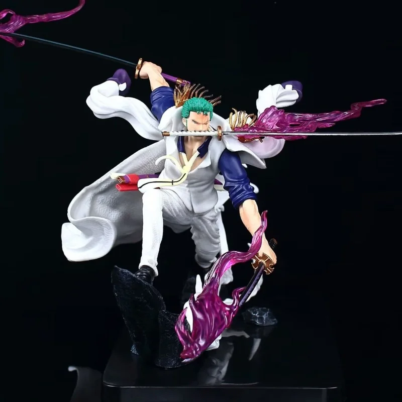 26cm One Piece Figurine Cape Zoro Anime Figure Iu Elegant Action Figure Model Pvc Statue Doll Collection Decoration Toys Gift