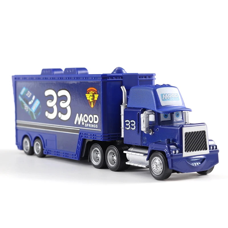 Auto-Transporter Lightning McQueen Jackson Storm Daniel Swervez Chick Hicks' Transporter Legierungs-Druckgussmodell Spielzeug-Container-LKW Geschenke – Detail 5