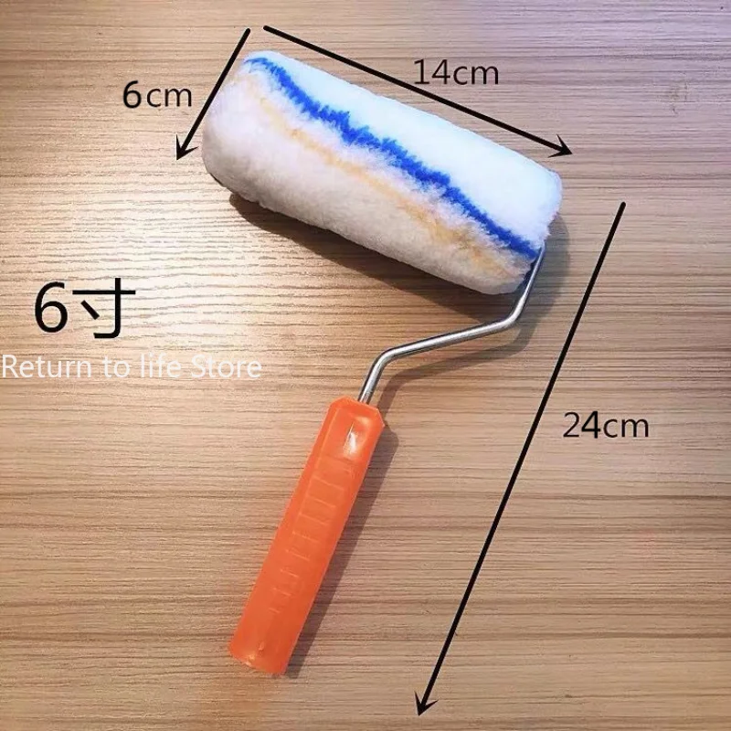 Pennello a rullo multifunzionale fai-da-te 4 pennelli da parete per uso domestico da 6 pollici pennello per pittura decorativa in rotolo