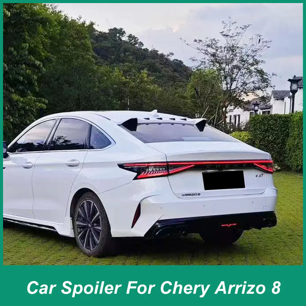 

Для Chery Arrizo 8 Fengyun 2018-2024 задний багажник Iid верхний спойлер крыло аксессуары для внешних модификаций ABS Материал черный карбон