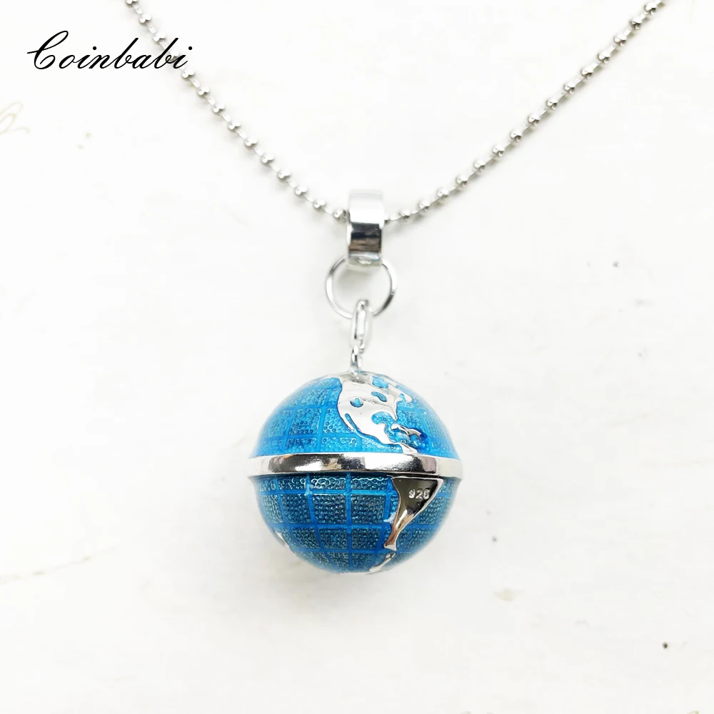 Necklace Globe Trendy Gift For Women & Men, Europe Style Soul Jewelry 925 Sterling Silver  Fashion Jewelry Wholesale