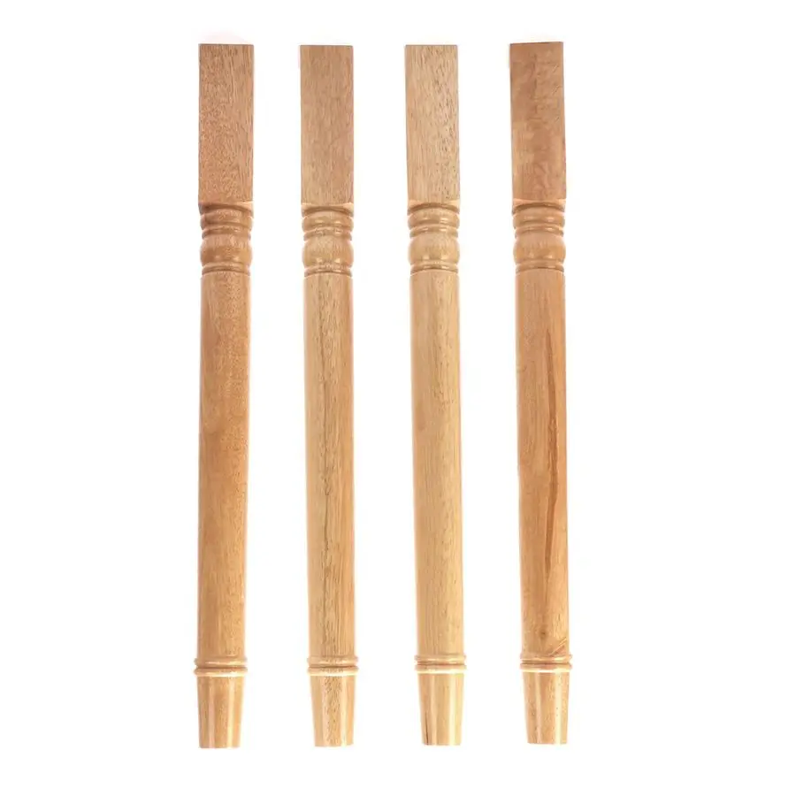 

28 inch Furniture Legs 4 Pack Turned Farmhouse Table Legs Set DIY Wood Legs Round Farmhous Legs Replacement Coffee Table Bench D