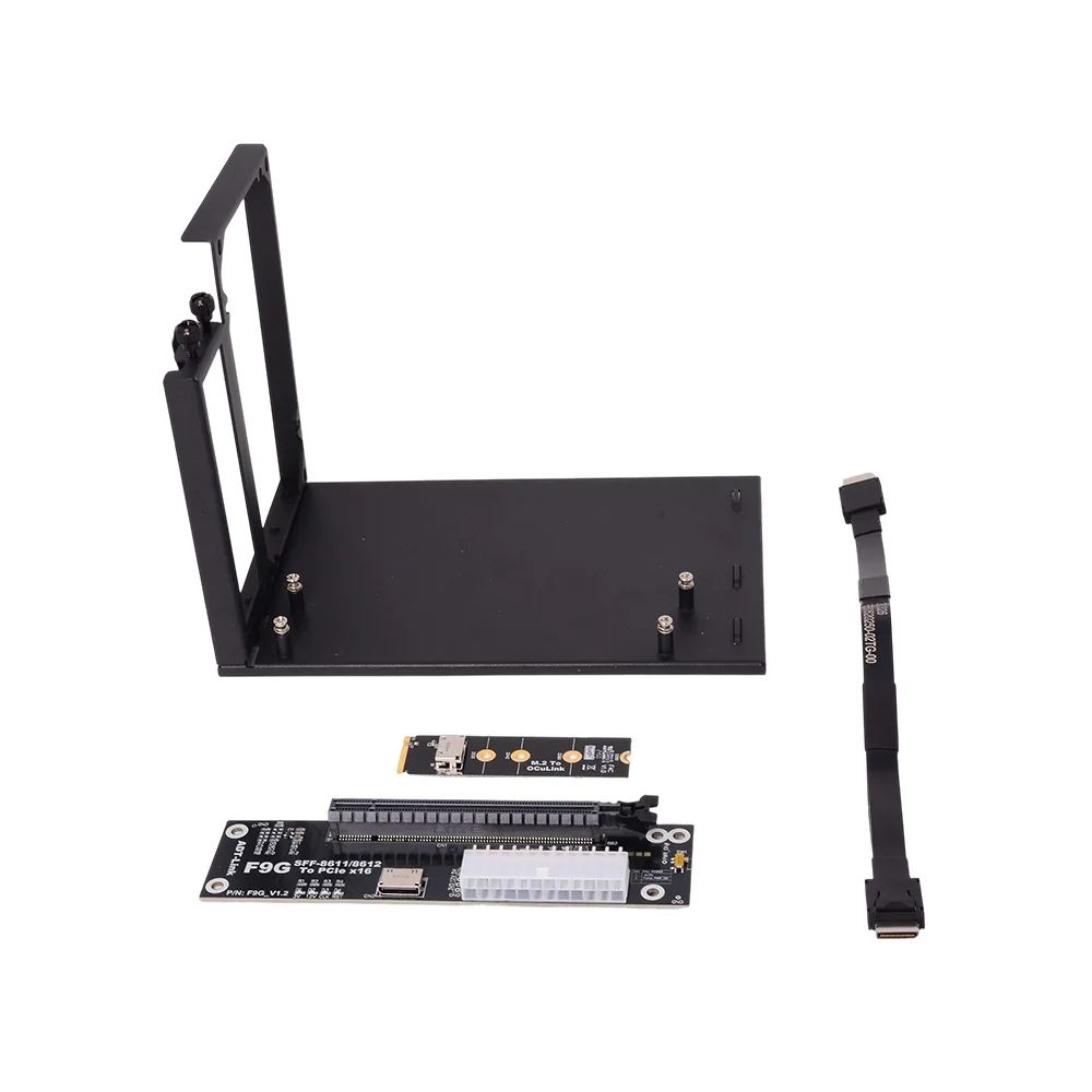 New eGPU OCuLink GPU Dock PCIe 4.0 x4 64Gbps Laptop PC to External Video Graphics Card M.2 Oculink to PCI-E X16 RTX4090 RX7900xt