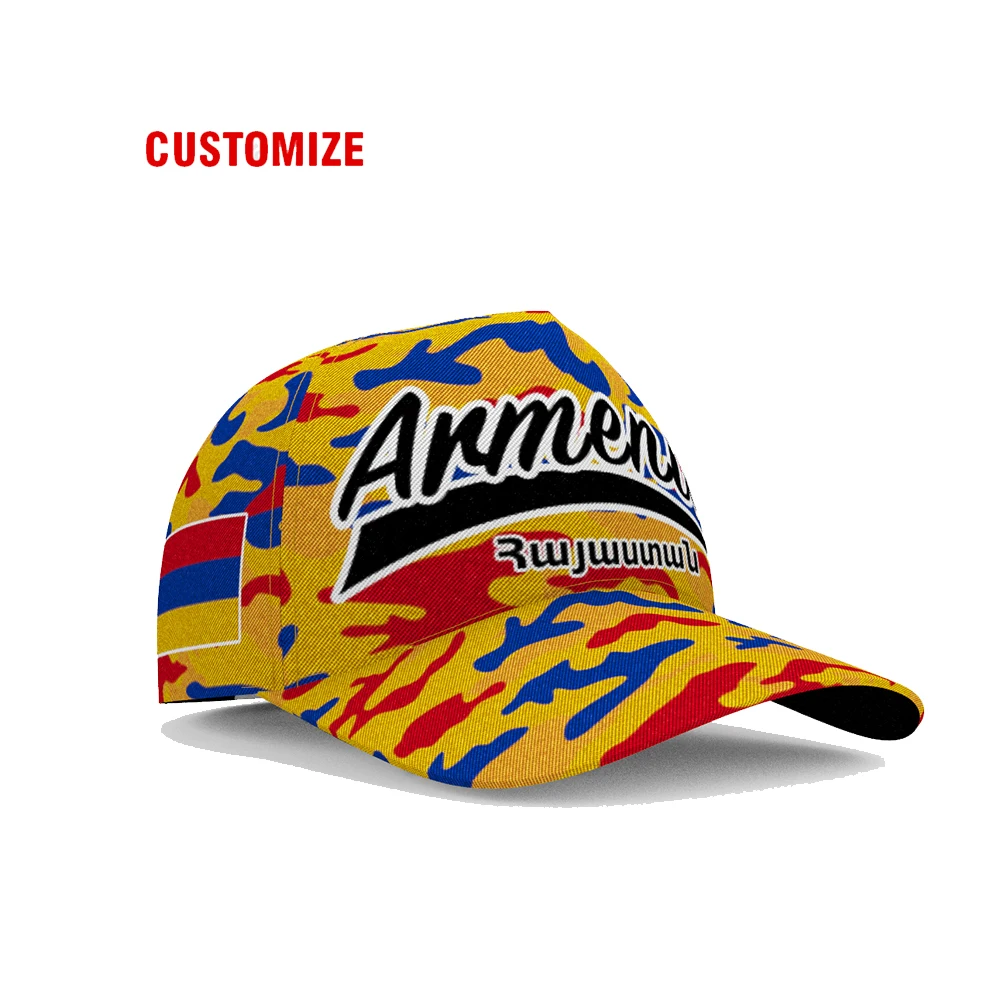 Armenia Baseball Cap Custom Made Name Number Team Logo Arm Hats Armenian Country Travel Am Nation Hayastan Flag Photo Headgear