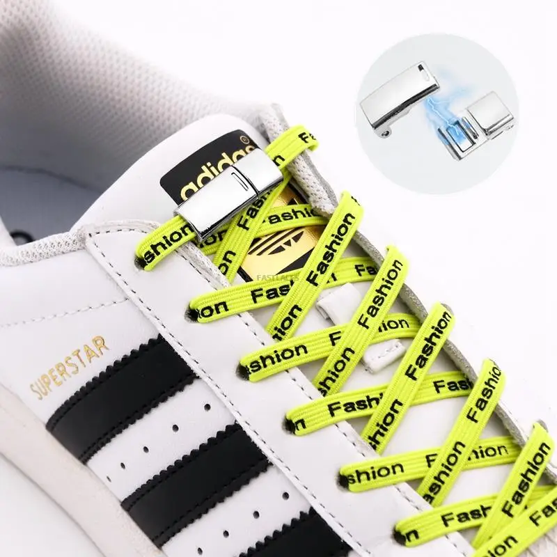 

New Magnetic Lock Shoelaces No Tie Shoelace Sneakers Elastic Shoe Lace for Kids Adult Lazy Quick Press Locking Flat Shoe Strings