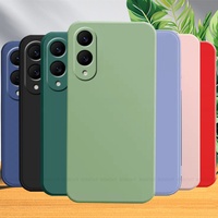 For Samsung S25 Edge Case Cover Samsung Galaxy S25 Edge Capas Original Liquid Silicone Shockproof Soft Fundas Samsung S25 Edge