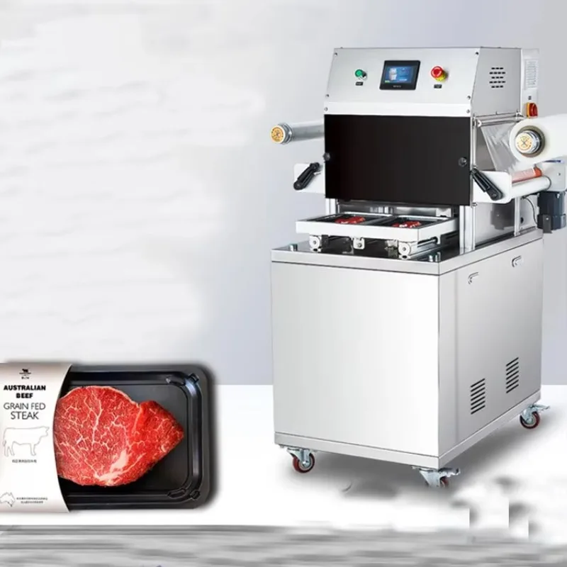 Customized Electric Semi Automatic Vacuum Skin Packaging Machine Hot Sale Ready To Eat Blister Pack Low Price