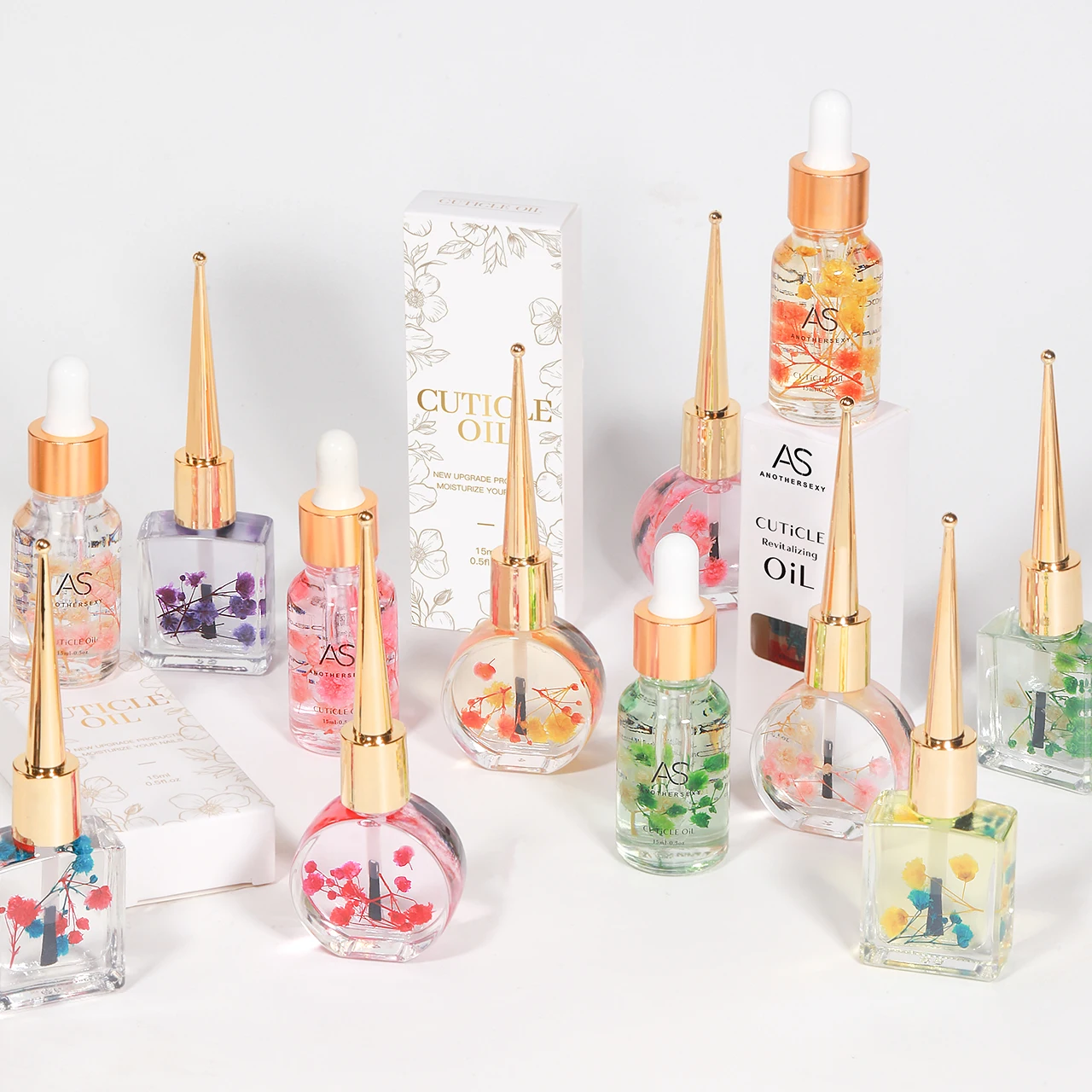 كما شعار مخصص 15 مللي زهور الفاواكه زيت البشرة مرطب الأظافر والبشرة للبشرة الجافة والأظافر الرقيقة زيت تغذية الأظافر