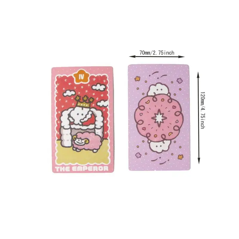 12x7 cm Mokmok Chan Tarot 78 Pcs Cards Tarot Deck