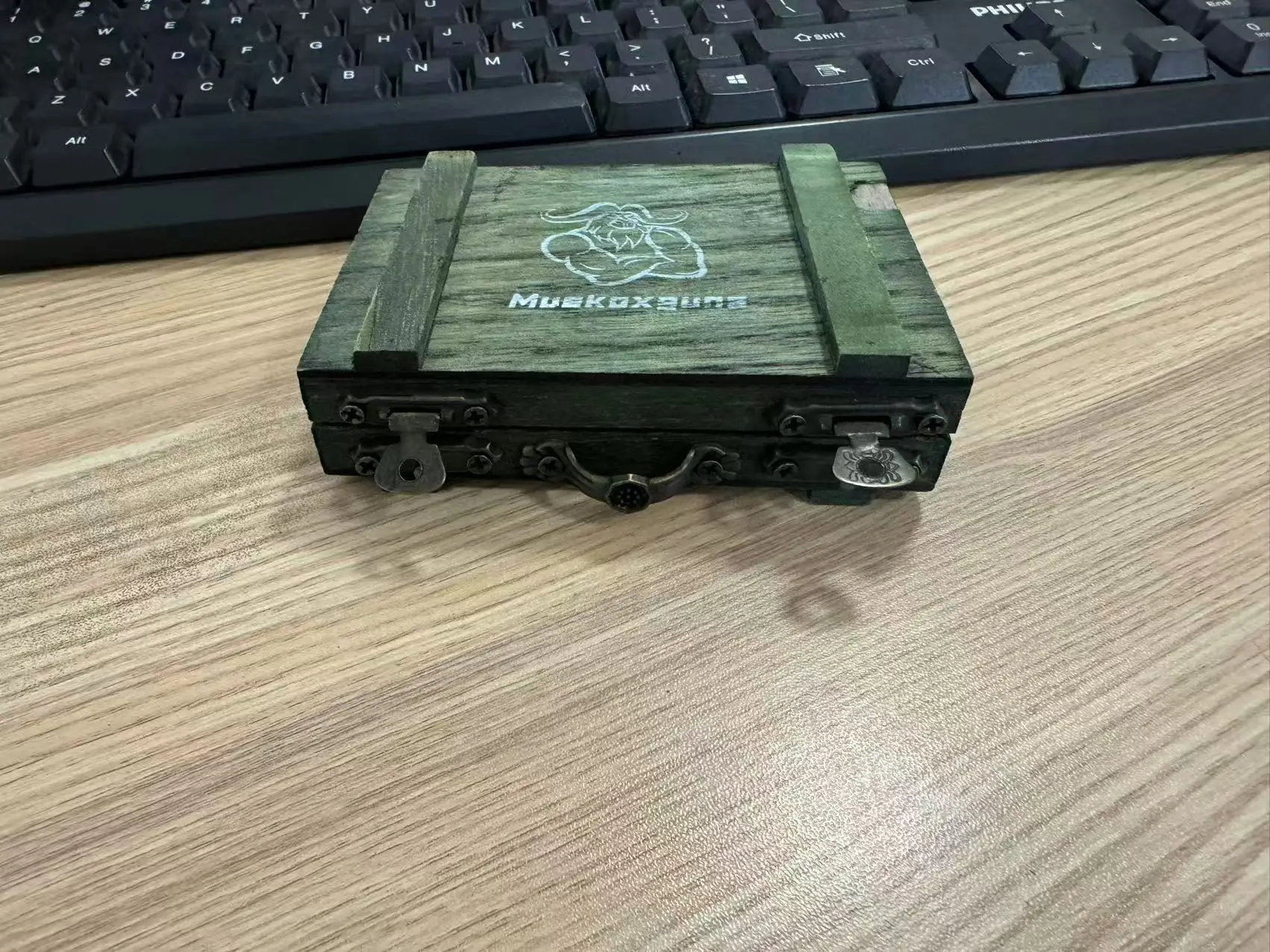 Boîte de munitions à l'échelle 1/6, étui d'arme en bois de Style militaire de la seconde guerre mondiale, modèle pour figurines d'action de 12 pouces, accessoires de jouets