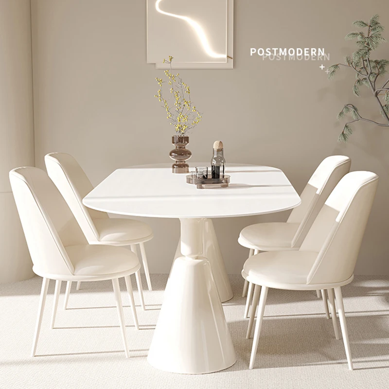 Nordic Waterproof Dining Table Onement White Coffee Computer Wood Modern Dining Table Office High Centre Mesa Comedor Furniture