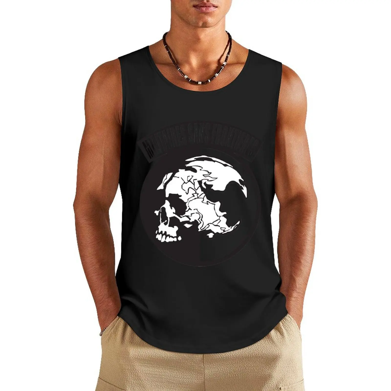 

Metal Gear Solid - MSF (Militaires Sans Frontières) Tank Top t shirt gym mens gym clothes gym accessories men