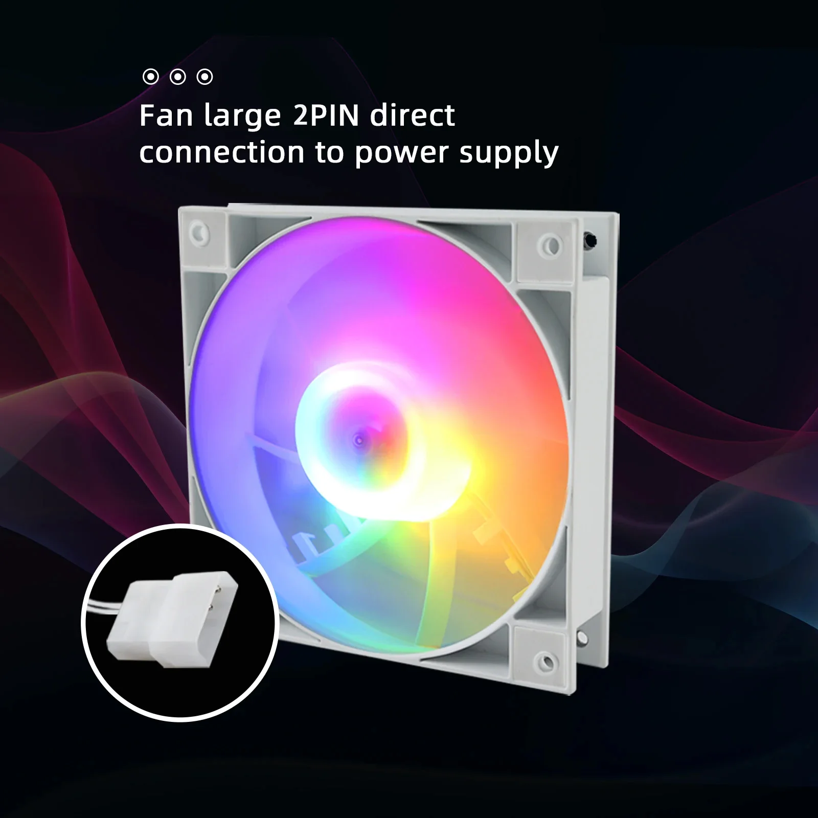MANMU Computer Rgb Fan 120mm Gaming Case Fan Cooling Fan High Performance Mute Cooling Fan for PC