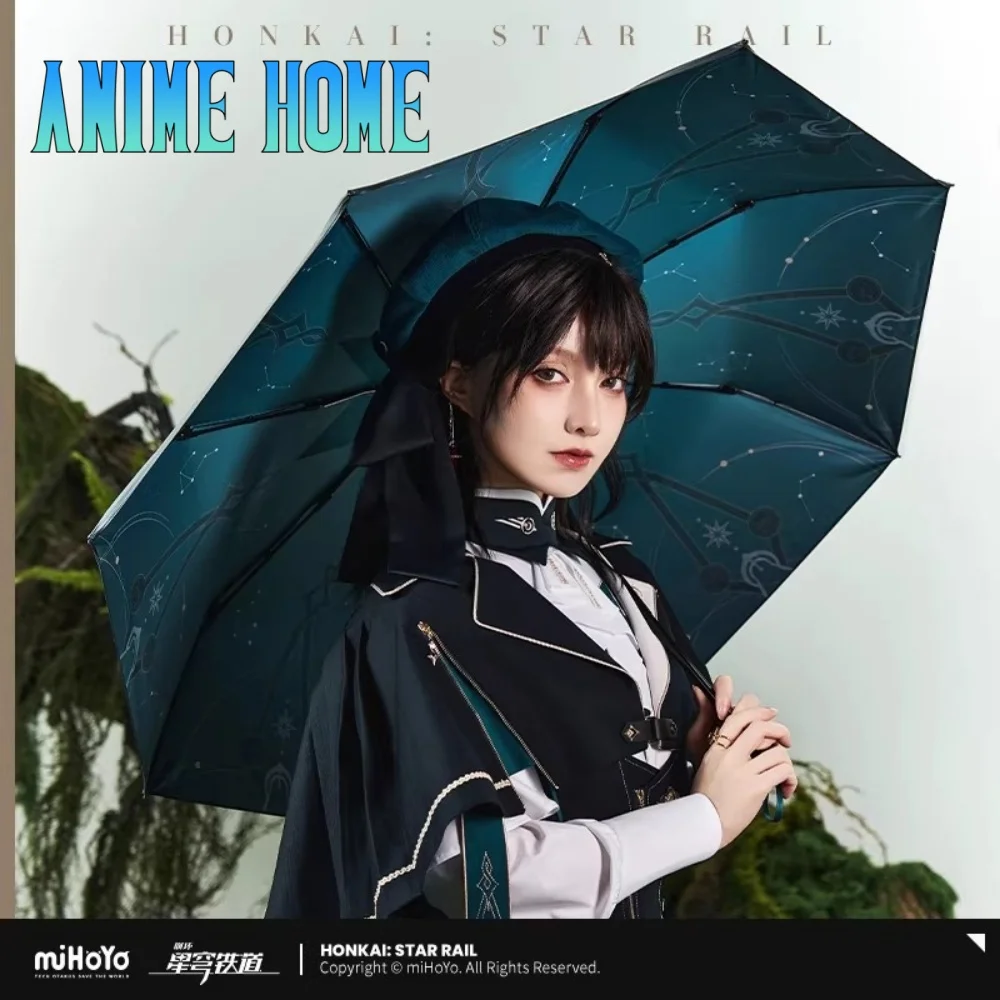 

miHoYo Honkai: Star Rail Anaxa Folding Umbrella Sunny Rain Umbrella Official Original Cartoon Cosplay